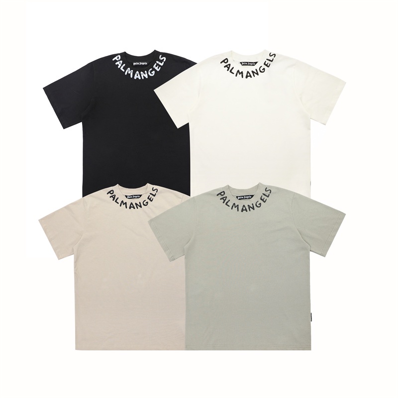 ขายดี P2A3LM เสื้อยืดลําลอง ผ้าฝ้าย แขนสั้น พิมพ์ลายตัวอักษร แฟชั่นสําหรับผู้ชาย และผู้หญิง