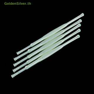 Goldensilver ที่แคะขี้หู แบบพลาสติก สีเงิน สําหรับกําจัดขี้หู 5 ชิ้น