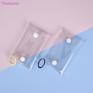 Thevantin กระเป๋าใส่เหรียญ แบบใส ขนาดเล็ก กระเป๋าใส่กุญแจ ลิป หูฟัง กระเป๋าใส่เหรียญ สินค้าที่ดี