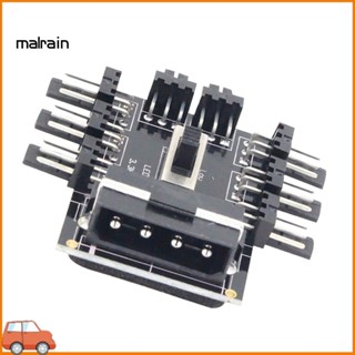 [Ma] พัดลมระบายความร้อน หลายทาง IDE 1 เป็น 8 3Pin 12V PCB สําหรับคอมพิวเตอร์ PCB