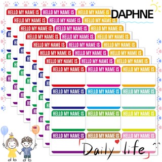 Daphne สติกเกอร์ฉลากเขียนชื่อได้ กันน้ํา สําหรับเด็ก 150 ชิ้น ต่อถุง 2 ถุง