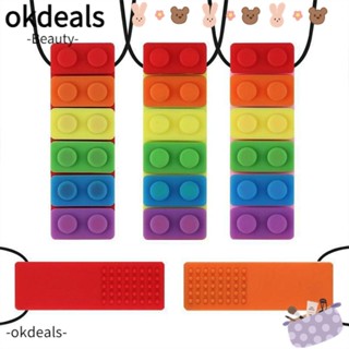 OKDEALS แท่งอิฐสีรุ้ง ทนทาน สําหรับทําสร้อยคอ