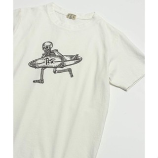 เสื้อยืดแขนสั้น ผ้าฝ้าย พิมพ์ลายโครงกระดูก สําหรับคู่รัก