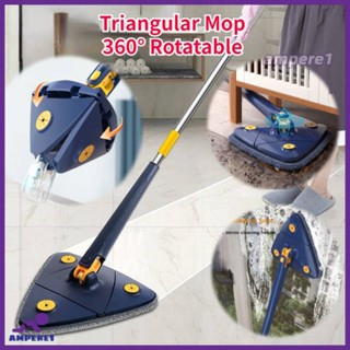 สามเหลี่ยม Mop ทำความสะอาดตัวเองในครัวเรือน Mop Clean Wall กระเบื้องแก้ว Wring Water 360 ° หมุน-AME1 -AME1