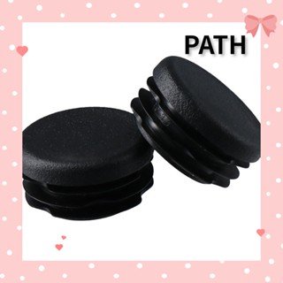 Path จุกปิดขาเก้าอี้ PE ทรงกลม สีดํา 32 มม. 1-1/4 นิ้ว 24 แพ็ค