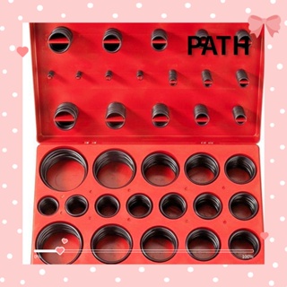 Path แหวนปะเก็นโอริง ยาง สีดํา 32 ขนาด แบบเปลี่ยน สําหรับรถยนต์ 407 ชิ้น