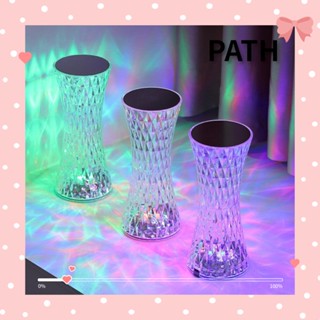 PATH โคมไฟตั้งโต๊ะ LED คริสตัล 3/16 สี สัมผัสบรรยากาศโรแมนติก