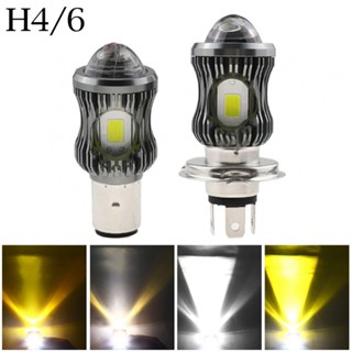 หลอดไฟสปอตไลท์ LED H6 สองสี สีขาว สําหรับรถจักรยานยนต์ BA20D