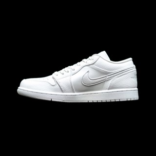 Air Jordan 1 LOW SE รองเท้าบาสเก็ตบอลลําลอง ผ้าซาติน สไตล์เรโทร สําหรับผู้ชาย 553558-136 ก