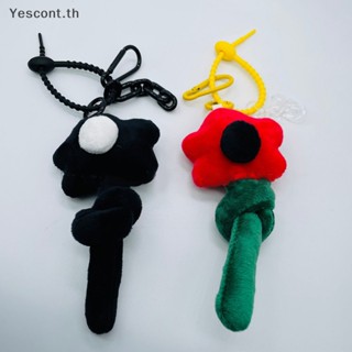 Yescont จี้พวงกุญแจ ผ้าฝ้ายนิ่ม รูปดอกไม้ สร้างสรรค์ สําหรับห้อยกระเป๋าเป้สะพายหลัง