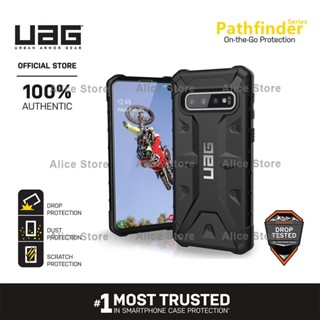 Uag Pathfinder Series เคสโทรศัพท์ สําหรับ Samsung Galaxy S10 Plus / S10e พร้อมฝาครอบป้องกัน แบบทหารตก - สีดํา