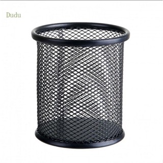 Dudu กล่องตาข่ายโลหะ ทรงกลม ทนทาน สําหรับใส่ปากกา ดินสอ