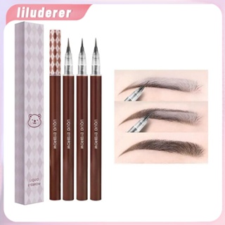 Biya ดินสอเขียนคิ้วกันน้ำแบบน้ำ Ultra Fine กันเหงื่อ Lazy Eyeliner Pen สวมใส่ง่าย HO