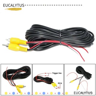 EUTUS สายเคเบิลต่อขยายวิดีโอ RCA กล้องมองหลังรถยนต์ 10 เมตร