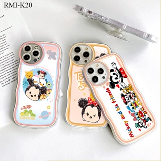 【ฟรี ที่วางโทรศัพท์】Xiaomi Redmi K30 K20 Pro สำหรับ Soft TPU Clear Case Cartoon Mouse ซิลิโคน เคส เคสโทรศัพท์ เคสมือถือ เคสนิ่ม Big Wave Shockproof Cover