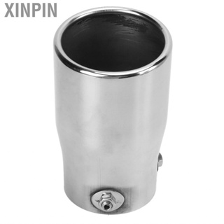 Xinpin Exhaust Mufflers  Professional Rustproof Reliable Exhaust Tailpipe Tip Mirror Polish Silver Stainless Steel 89mm/3.50in Outlet for Car