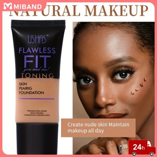 พร้อมสต็อก Ushas Waterproof Foundation Cream คอนซีลเลอร์ชนิดน้ำติดทนนานสี่สี Liquid Beauty Black Repair สำหรับนักเรียนหญิงฤดูร้อนกลางแจ้ง