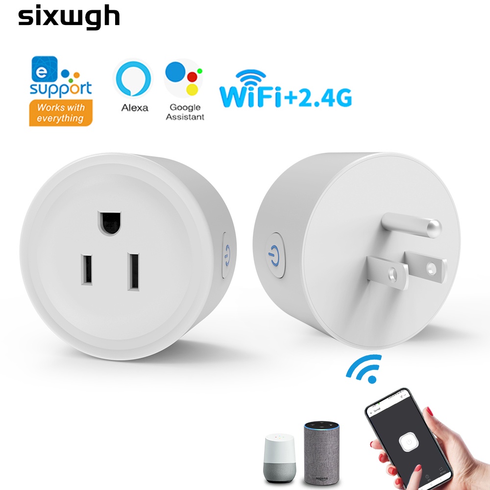 EWelink WiFi Smart socket ซ็อกเก็ตอัจฉริยะ รองรับ eWeLink ควบคุมผ่าน APP Alexa Google ควบคุมด้วยเสีย