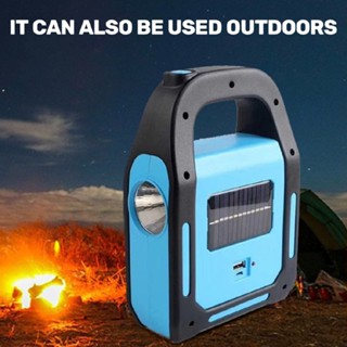 COB Work Lamp Solar Camping LED USB Phone Charger Outdoor Emergency Light