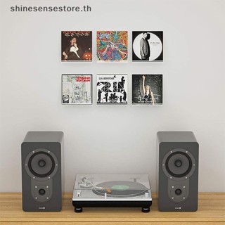 Shine ชั้นวางของอะคริลิคใส แบบติดผนัง สําหรับอัลบั้มไวนิล 6 ชิ้น