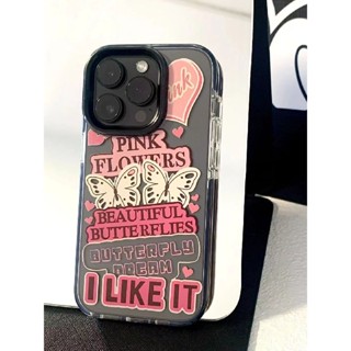 เคสโทรศัพท์มือถือ ซิลิโคนนุ่ม ใส ลายฉลากผีเสื้อ สําหรับ Iphone 14Promax 14Pro 14Plus 14 13Promax 13Pro 13 12Promax 12Pro 12 11Promax 11Pro 11 XSMAX XR 7Plus