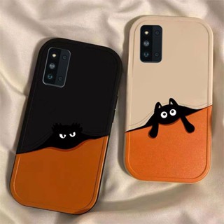 เคสโทรศัพท์มือถือนิ่ม กันฝุ่น ลายการ์ตูนน่ารัก สีดํา หรูหรา สําหรับ Samsung F52