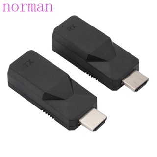 Norman ตัวรับส่งสัญญาณ HDMI TX สายเคเบิลเครือข่าย 1080P Rj45 เป็น HDMI ยาว 60 ม. สําหรับคอมพิวเตอร์ เครื่องเล่น DVD PC LCD