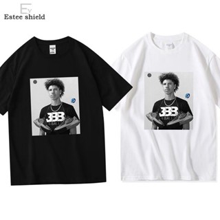 ยินดีต้อนรับ 3 ผลิตภัณฑ์ใหม่👕Original Lamelo Ball เสื้อยืดผู้ชายและผู้หญิงแขนสั้นบาสเกตบอลเสื้อผ้าสามลูก Brother LaMelo