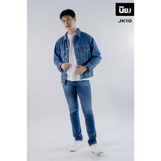 Niyom Jeans : รุ่น JK10 เสื้อแจ็คเก็ตยีนส์ Unisex