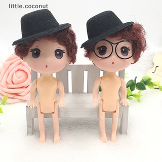 [little.coconut] แว่นตาแฟชั่น ไร้เลนส์ กรอบกลม สไตล์เรโทร สําหรับตุ๊กตาบูติก 5 ชิ้น