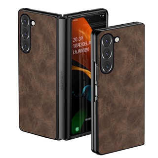 เคสโทรศัพท์มือถือหนัง PU ฝาพับ หรูหรา สําหรับ Samsung Galaxy Z Fold 5 4 3 Z Fold5 Fold4 Fold3