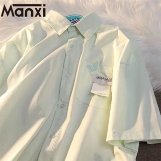 Manxi เสื้อเชิ้ตผู้หญิง เสื้อแฟชั่นผู้หญิง สะดวกสบาย  มีความรู้สึกของการออกแบบ A95K01CF