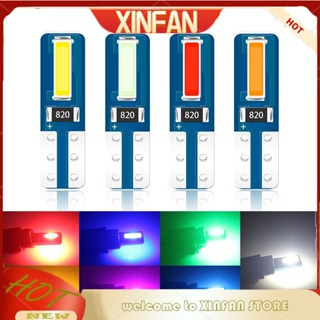 Xinfan แผงควบคุมไฟสัญญาณ led W3W T5 สําหรับติดภายในรถยนต์ 1 ชิ้น