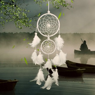 【yunhai】Korean Feather Crafts Dream Catcher Aerial Pendant Home Decoration