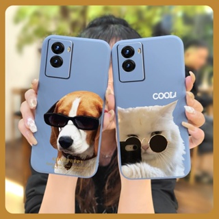 Back Cover Solid color Phone Case For VIVO Y55S 5G Cartoon cute Skin-friendly feel Lens package protective case Simplicity