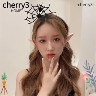 Cherry3 ที่คาดผมคอสเพลย์ รูปค้างคาว สีดํา สําหรับปาร์ตี้ฮาโลวีน