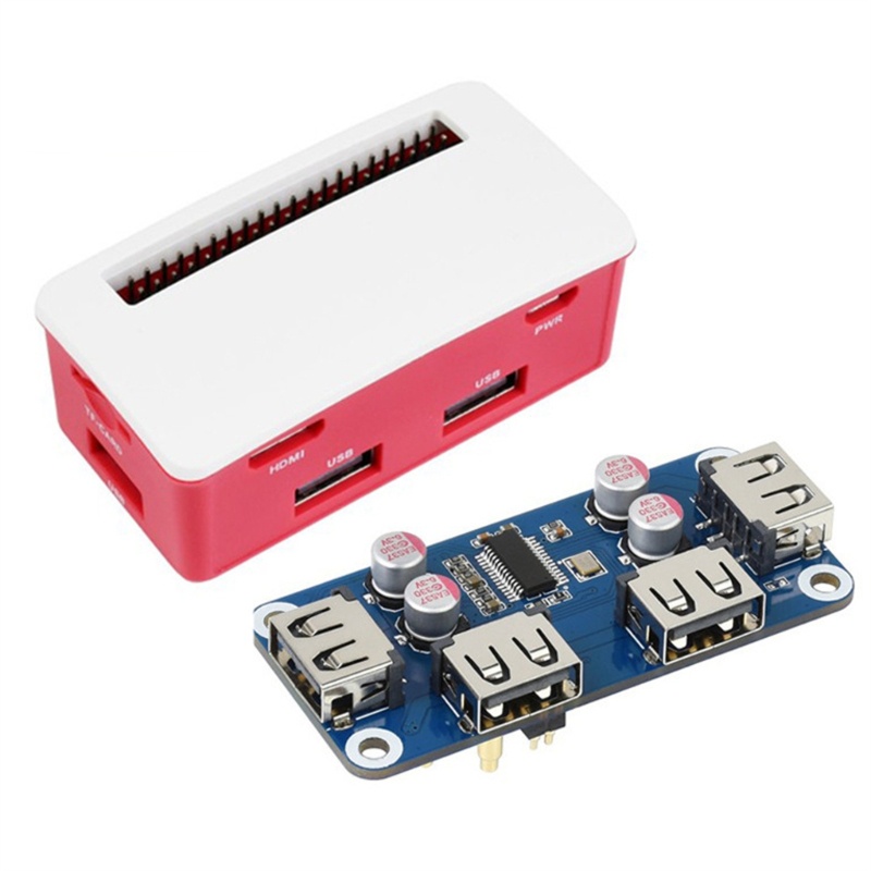 ANN USB Hub Hat Starter Kit สําหรับการขยายพอร์ต Zero 2 W WH Series 4
