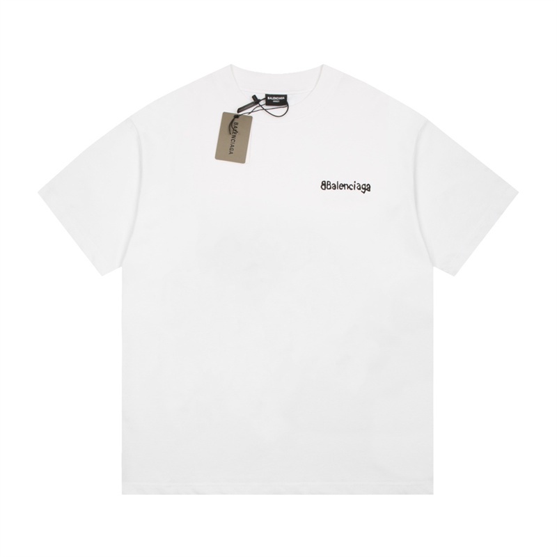 Ba88len&ga-latest Blur Shadow เสื้อยืดคอกลม แขนสั้น พิมพ์ลายตัวอักษร ขนาดเล็ก K6E75