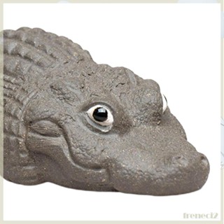 [Freneci2] รูปปั้นสัตว์จระเข้ แฮนด์เมด ขนาดเล็ก สําหรับตกแต่งบ้าน ออฟฟิศ โต๊ะ ห้องนอน