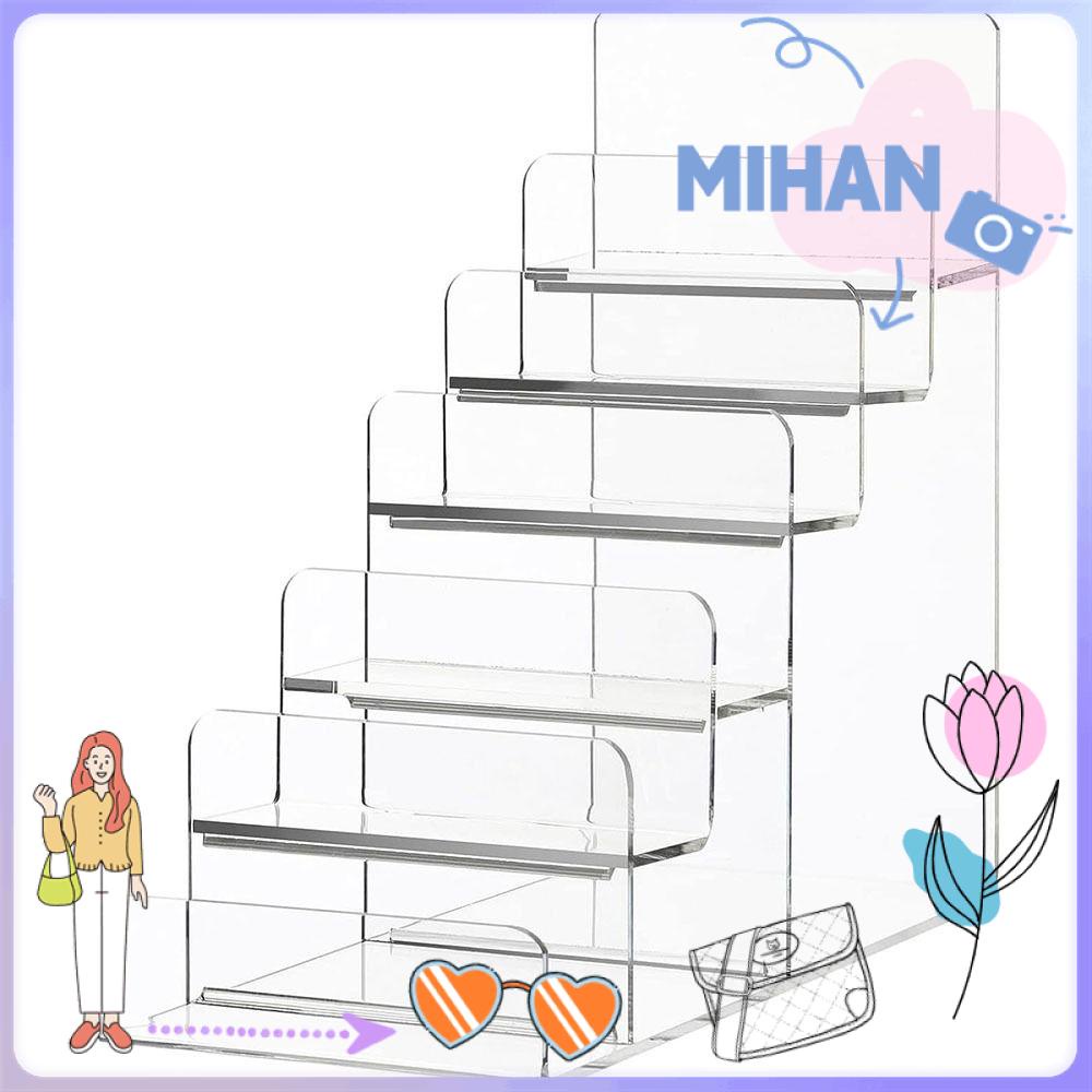 Mh ชั้นวางกระเป๋าสตางค์อะคริลิคใส 6 ชั้น คุณภาพสูง สําหรับเก็บสะสม