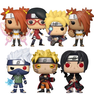 Funko POP โมเดลฟิกเกอร์ Naruto Boruto: Naruto Next Generations 1035 Chocho Akimichi 627 1037 Sarada Uchiha 1159 Kakashi Itachi 578 Madara สําหรับตกแต่งห้อง