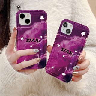 เคสโทรศัพท์มือถือแบบนิ่ม TPU ใส กันกระแทก ลายดาว สําหรับ IPhone 11 13 12 14 7 8 Plus X XS XR XS Max 14 Plus 13 12 14 Pro Max SE 2020