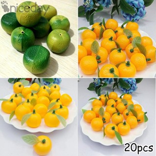พร็อพส้มปลอม พร็อพสําหรับตกแต่งปาร์ตี้ 20 ชิ้น
