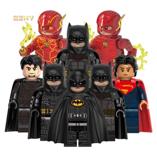 ของเล่นตัวต่อฟิกเกอร์ Justice League Bat General Zod Supergirl The Flash man Super Heroes DC G0123