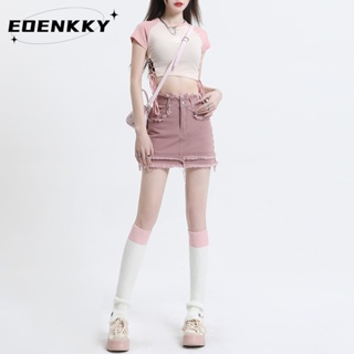 EOENKKY  กระโปรง กระโปรงยีนส์ กระโปรงกางเกง 2023 NEW Style 073129 สบาย ทันสมัย รุ่นใหม่ fashion A93M0YX 36Z230909