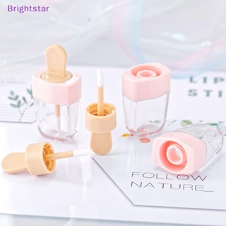 Brightstar 6 ชิ้น ไอศกรีม รูปร่าง มินิ ลิปกลอส หลอดเปล่า คอนเทนเนอร์ ลิป ขวด ใหม่