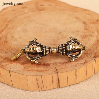 [jewelrybase] พวงกุญแจ ทองแดง รูปพระพุทธรูป สไตล์ทิเบต งานฝีมือ ขนาดเล็ก 1 ชิ้น