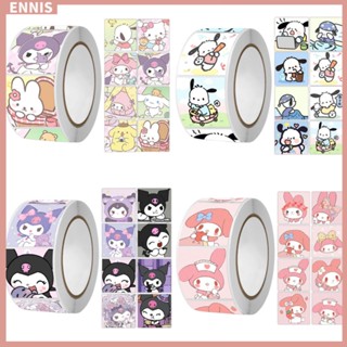 SANRIO สติกเกอร์เทปซีล ลายการ์ตูน Hello Kitty น่ารัก สําหรับตกแต่งสมุดภาพ จํานวน 500 ชิ้น