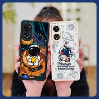 couple heat dissipation Phone Case For OPPO A97 5G Cartoon Back Cover funny creative leather soft shell Dirt-resistant simple