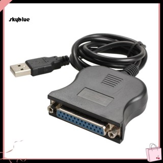 [Sy] สายเคเบิลอะแดปเตอร์แปลง USB ตัวผู้ เป็น DB25 ตัวเมีย 25Pin สําหรับเครื่องพิมพ์